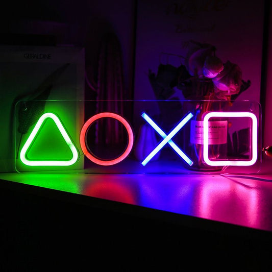△OX▢ Neon Sign